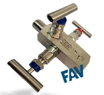 2 Way Double Block and Bleed Valve , Needle Type 2 Way Double Block and Bleed Valve