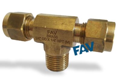 Brass Male Branch Tee Branch Tee