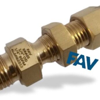 Brass Male Bulkhead Connector Male Bulkhead Connector