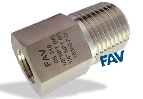 Hex Adapter NPT Female X BSPT Male