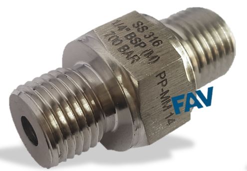 Hex Nipple BSP Male X BSP Male