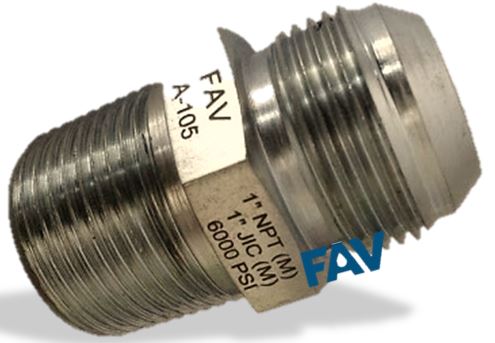 Adaptor JIC Male NPT Male ,10000 psi High Pressure Male Adaptor