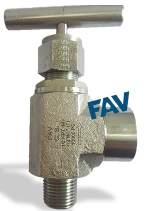 Angle needle valve