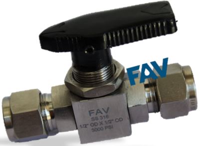 Ball Valve Compression Tube Double Ferrule,3000 psi