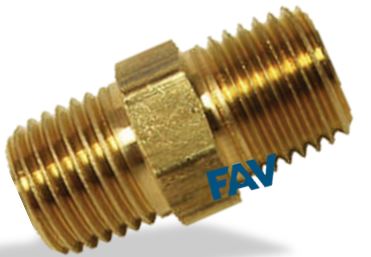 Hex Nipple Brass pipe fittings