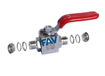 Ball Valve Tube Double Ferrule 6000 psi available in different sizes