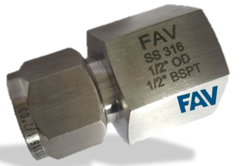 Female Connector Female Connector twin ferrule fitting