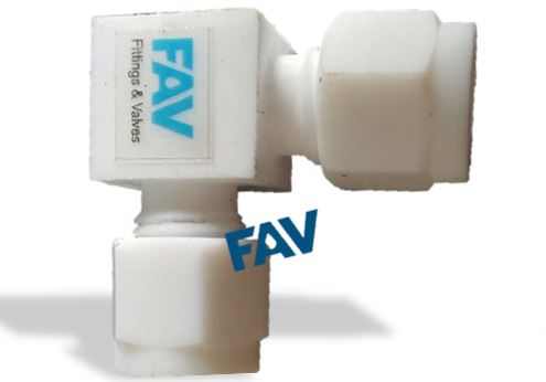 PTFE Elbow Union Fitting