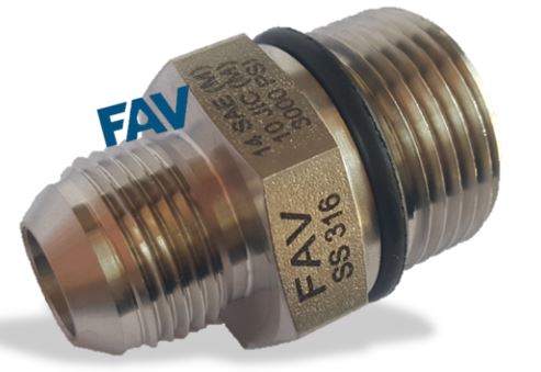 JIC Adaptor Male X BSP Metric UNF Male with O Ring