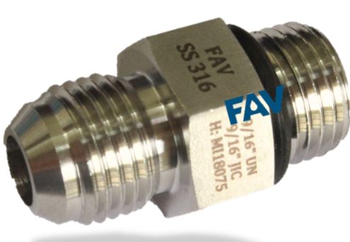 Adaptor JIC X O Ring & Washer Metric