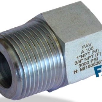 Carbon Steel A105 Hex Adaptor Male X Female NPT NPT Steel Hex Adaptor Male 10000 PSI