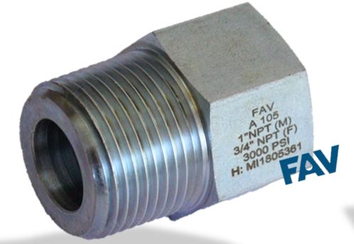 Steel Hex Adaptor Male 10000 PSI