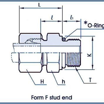 Male Connector with O Ring Unified Male Connector with O Ring