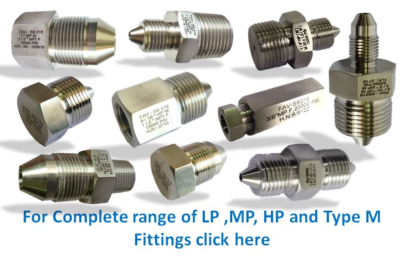 Autoclave LP Pipe Adapters
