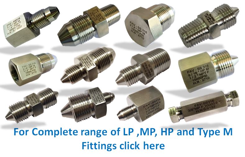 High Pressure Pipe Fittings and Adapters