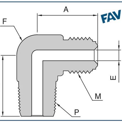 Male Elbow Tube Weld Fittings- Metal Gasket Face Seal Fittings Male Elbow Tube Weld Fittings