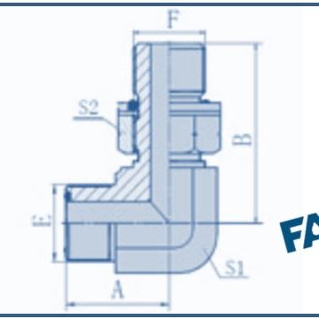 ORFS Fittings – 90 ORFS MALE-BSP MALE WITH O-Ring ORFS Fittings