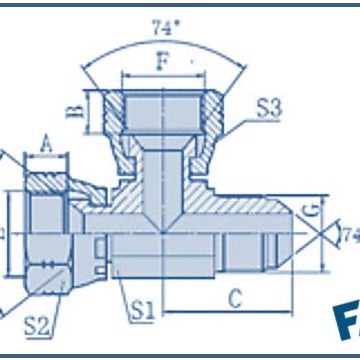 ORFS Fittings – JIC FEMALE-JIC FEMALE-JIC MALE ORFS Fittings