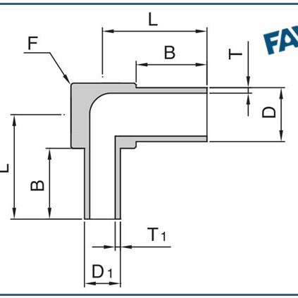 Reducing Long Elbow 90 deg Weld Fittings- Metal Gasket Face Seal Fittings Reducing Long Elbow 90 deg Weld Fittings