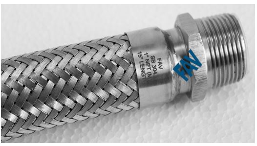 Stainless Steel Braided Hose With NPT Male Connections Braided Hose
