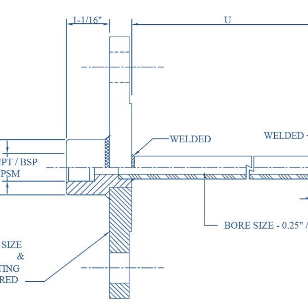 Flanged Thermowell Flanged Thermowell