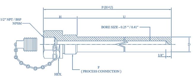 Thermowell in Piping