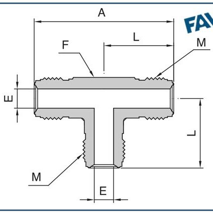 Union TEE Weld Fittings- Metal Gasket Face Seal Fittings Union TEE Weld Fittings
