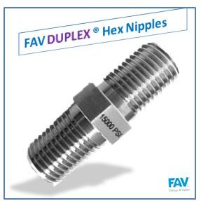 DUPLEX Hex Nipples Duplex Nipples