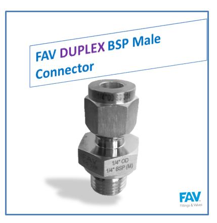 Duplex BSP Male Connector