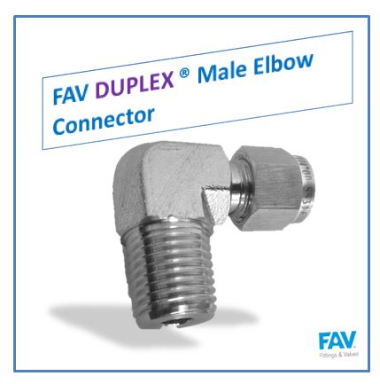 Duplex Male Elbow Connector
