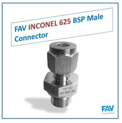 Inconel 625 BSP Male Connector