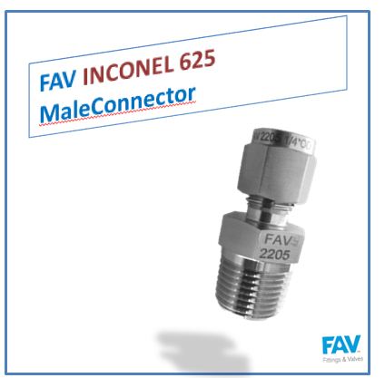 Inconel 625 MaleConnector