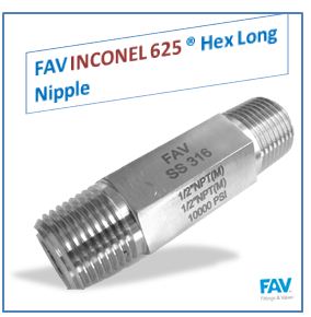 Inconel 625 Hex Nipple