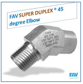 Super Duplex 45 degree Elbow
