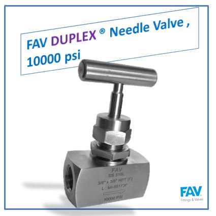 Duplex Needle Valve 10000 PSI