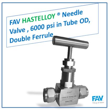Hastelloy Tube Needle Valve