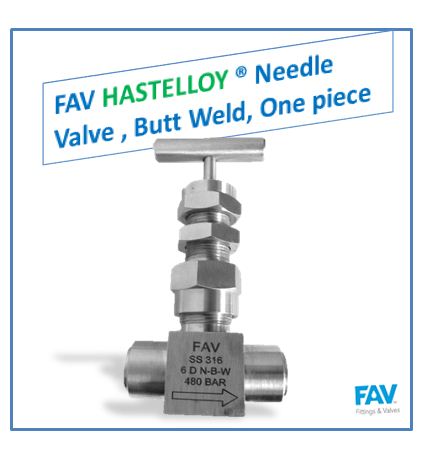 Hastelloy Butt Weld Needle Valve