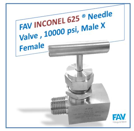Inconel 625 High Pressure Needle Valve
