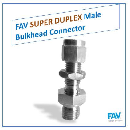 Super Duplex Male Bulkhead Connector