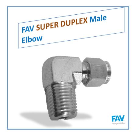 Super Duplex Male Elbow