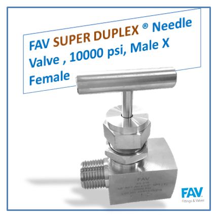 Super Duplex High Pressure Needle Valve