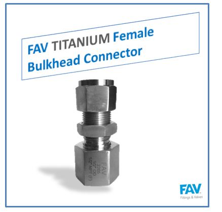Titanium Female Bulkhead Connector