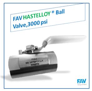 Hastelloy Ball Valve, 3000 psi
