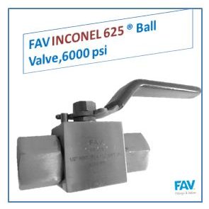 INCONEL 625 Ball Valve,6000 psi Inconel 625 Ball Valve, 6000 PSI