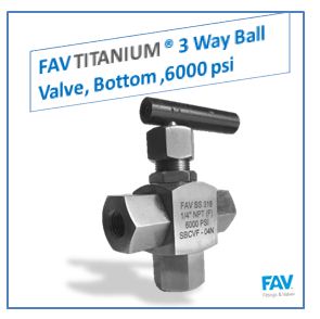 Titanium 3 Way Ball Valves