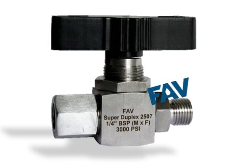 Super Duplex Ball Valve Panel Mounting Male x Female Ball Valve Panel Mounting Male x Female