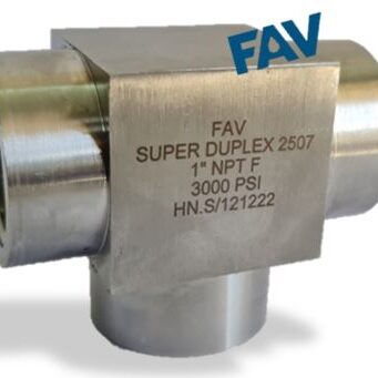 Super Duplex Block Female Tee Duplex Block Female Tee