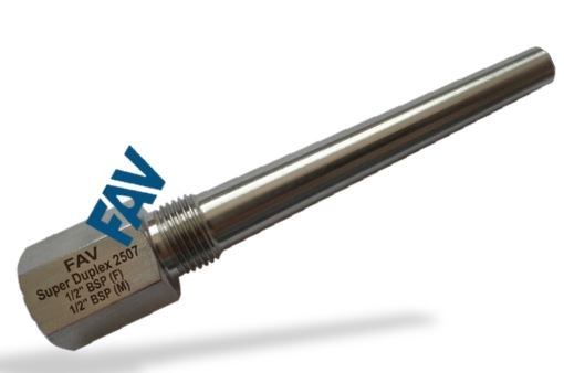 Super Duplex Thermowell BSP M x F Super Duplex Thermowell BSP M x F