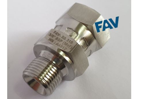 Adapter BSP Swivel X BSP Male 60 deg cone, 10000 psi Adapter BSP Swivel X BSP Male 60 deg cone