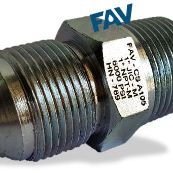 Carbon Steel A105 Hex Nipple JIC x NPT Carbon Steel Hex Nipple JIC x NPT